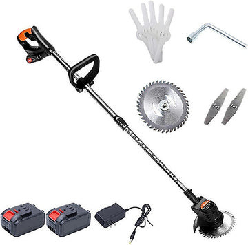Tondeuse sans fil avec désherbeur d'angle, 2 batteries et chargeur inclus