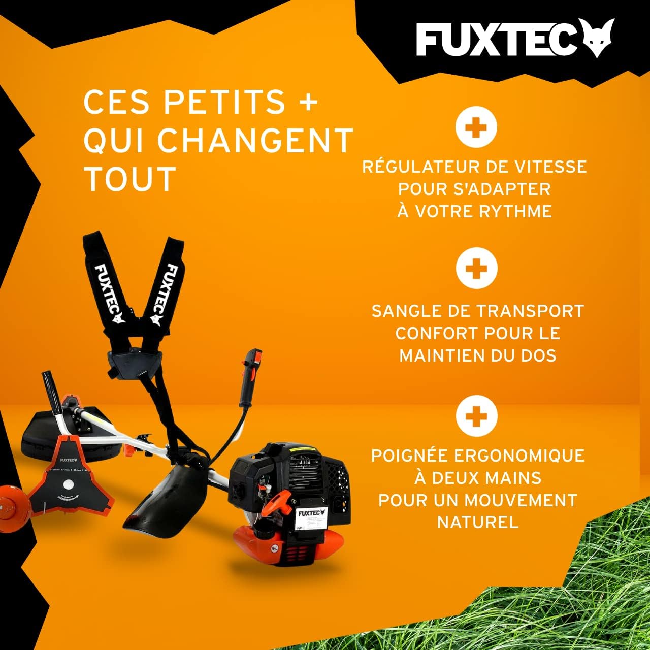 Fuxtec Débroussailleuse Thermique FX-MS152 Multitool 2 en 1