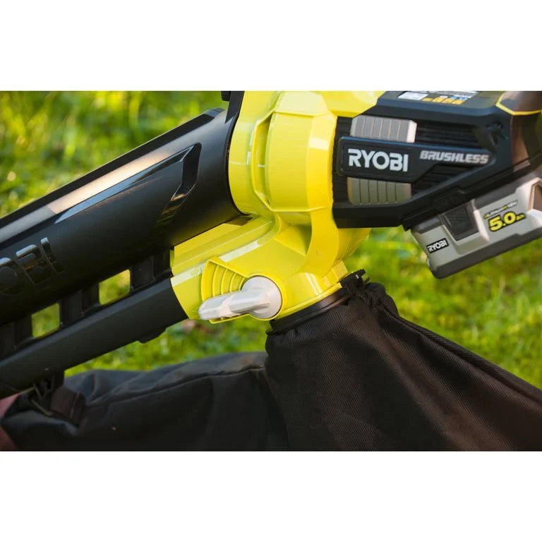 RYOBI Souffleur Aspiro-Broyeur OBV18 - 1 Batterie 2.0Ah - 1 Chargeur rapide
