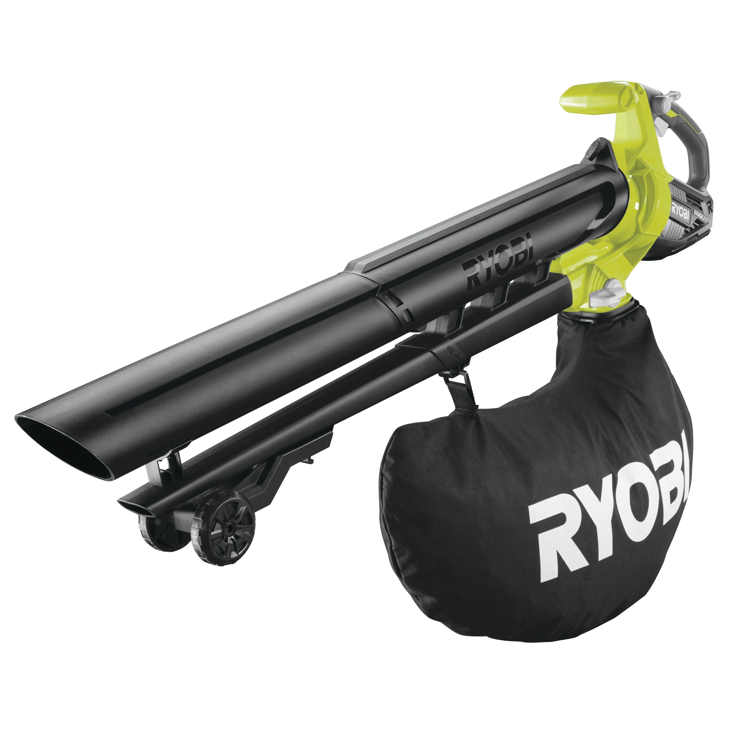 RYOBI Souffleur Aspiro-Broyeur OBV18 - 1 Batterie 2.0Ah - 1 Chargeur rapide
