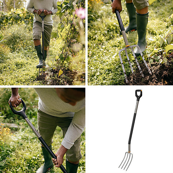 Fourche à bêcher ergonomique